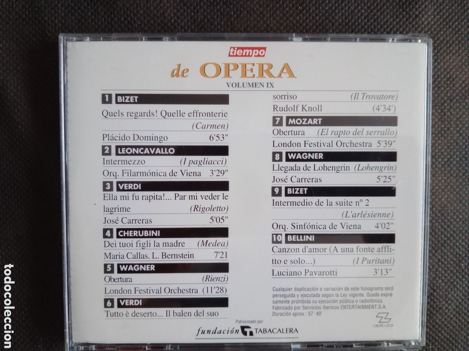 CDs de m&uacute;sica: Tiempo de Opera. CD. Volumen 9 - Foto 2
