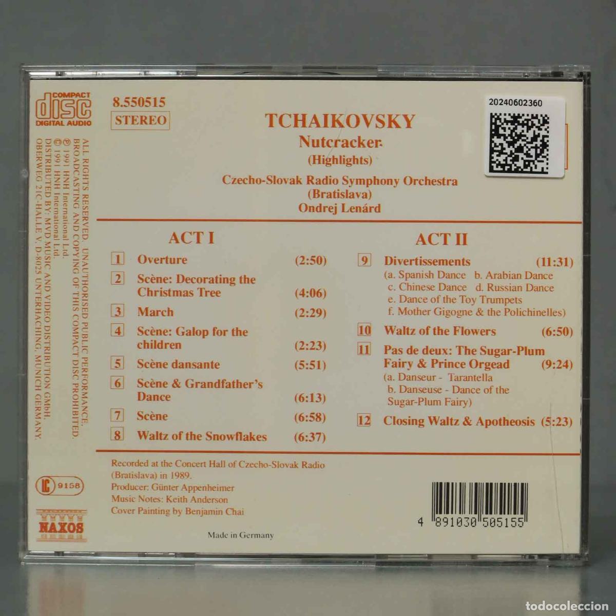 CDs de m&uacute;sica: CD. Len&aacute;rd &ndash; Nutcracker (Highlights). Tchaikovsky - Foto 2