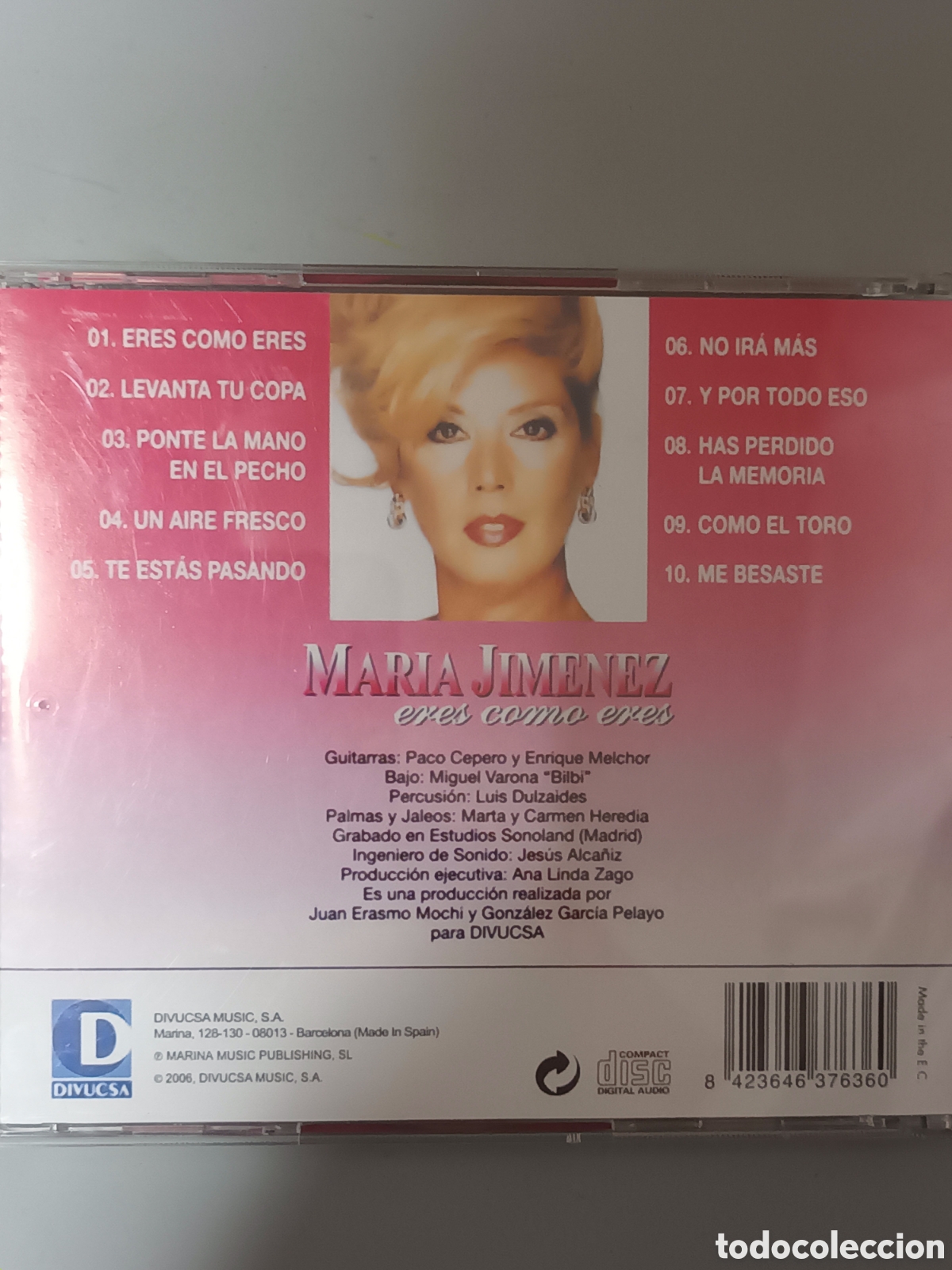 CDs de m&uacute;sica: Maria jimenez eres como eres - Foto 2