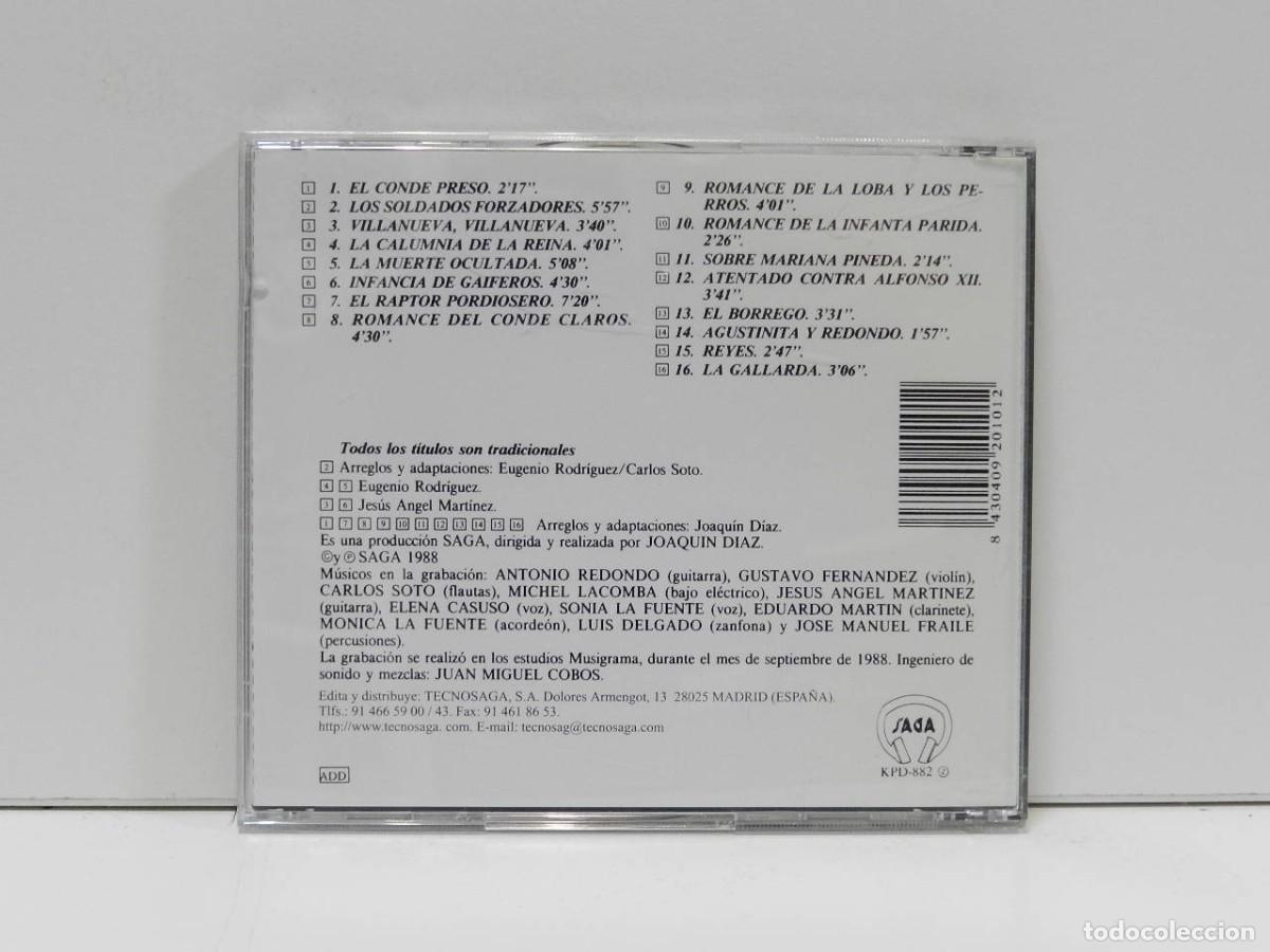 CDs de m&uacute;sica: DISCO CD. Joaqu&iacute;n D&iacute;az &ndash; Romances. COMPACT DISC. - Foto 2