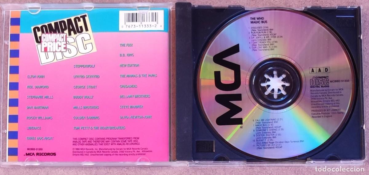 CDs de m&uacute;sica: THE WHO - MAGIC BUS (CD) 11 TEMAS - Foto 2