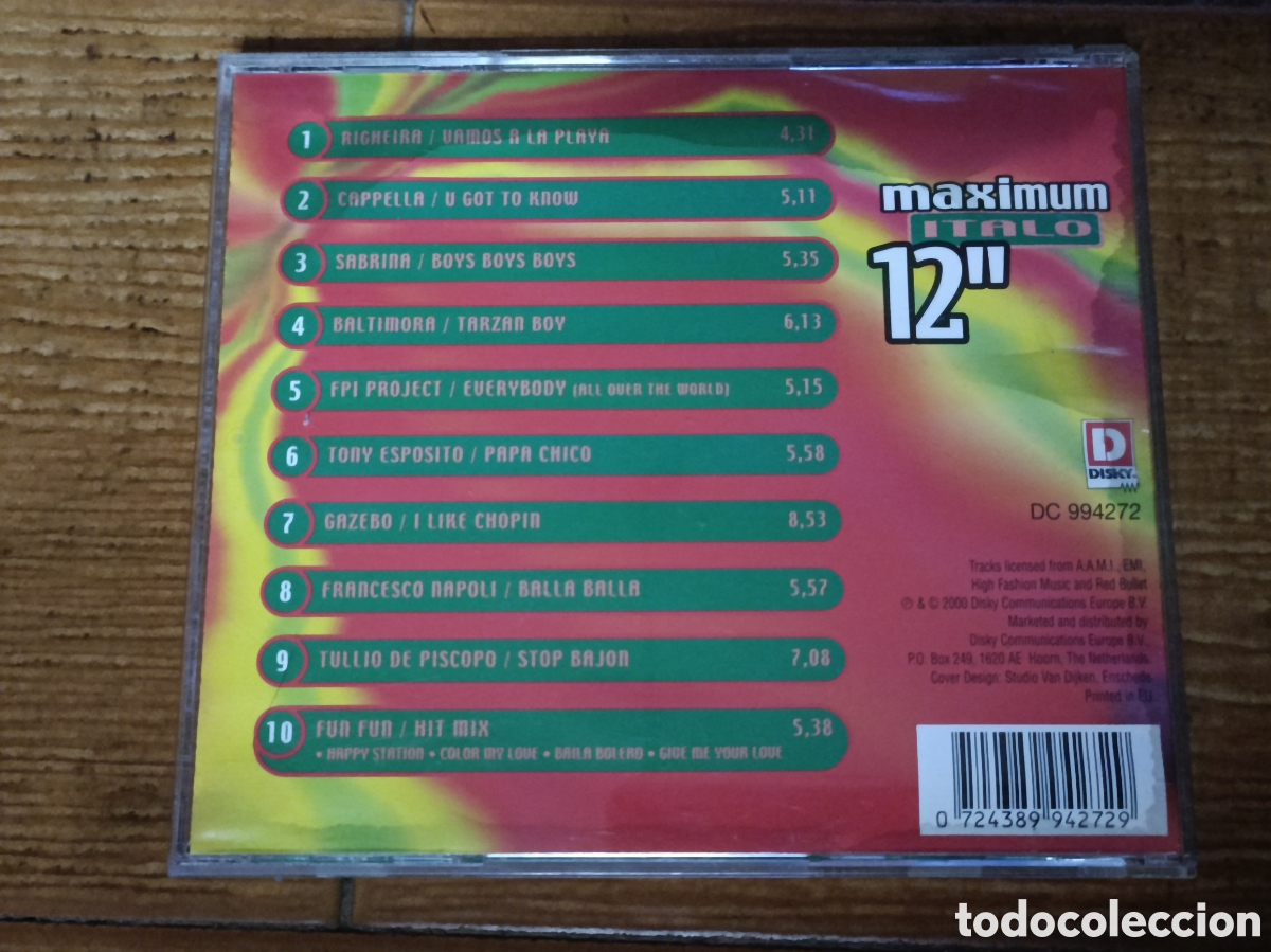 CDs de m&uacute;sica: CD Maximum Italo 12 - Foto 2