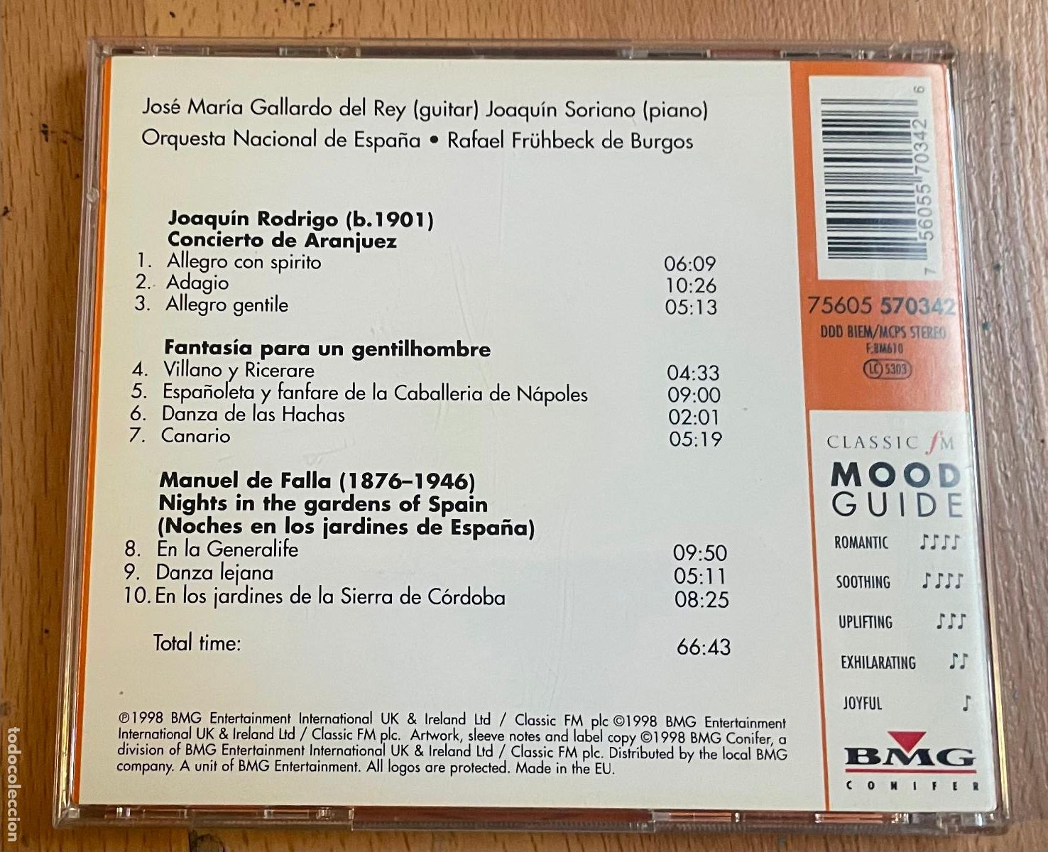 CDs de m&uacute;sica: RODRIGO, Guitar Concerto, CD - Foto 2