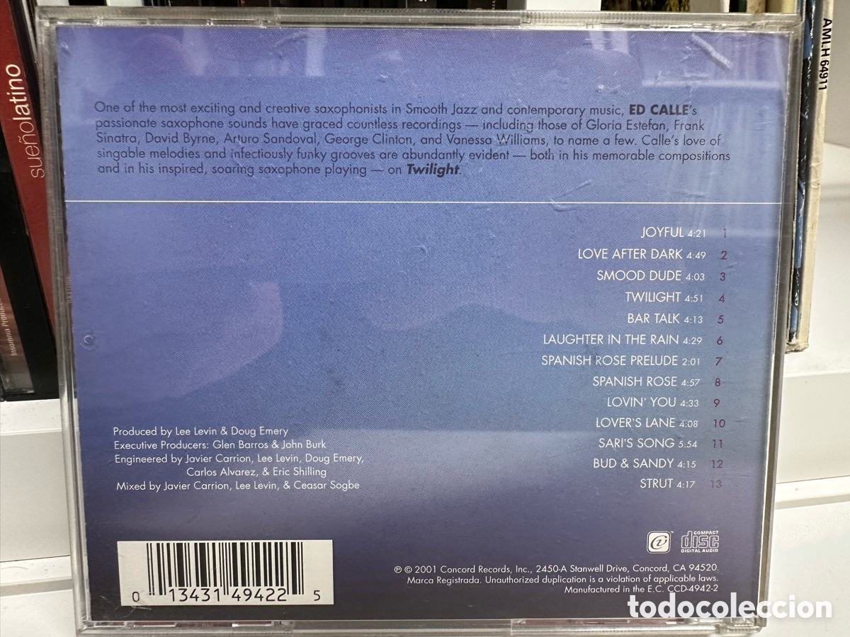 CDs de m&uacute;sica: Ed Calle - Twilight (CD) - Foto 2
