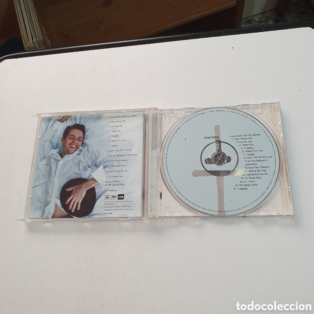 CDs de m&uacute;sica: Cd-15, Marc Anthony - Mended. - Foto 4