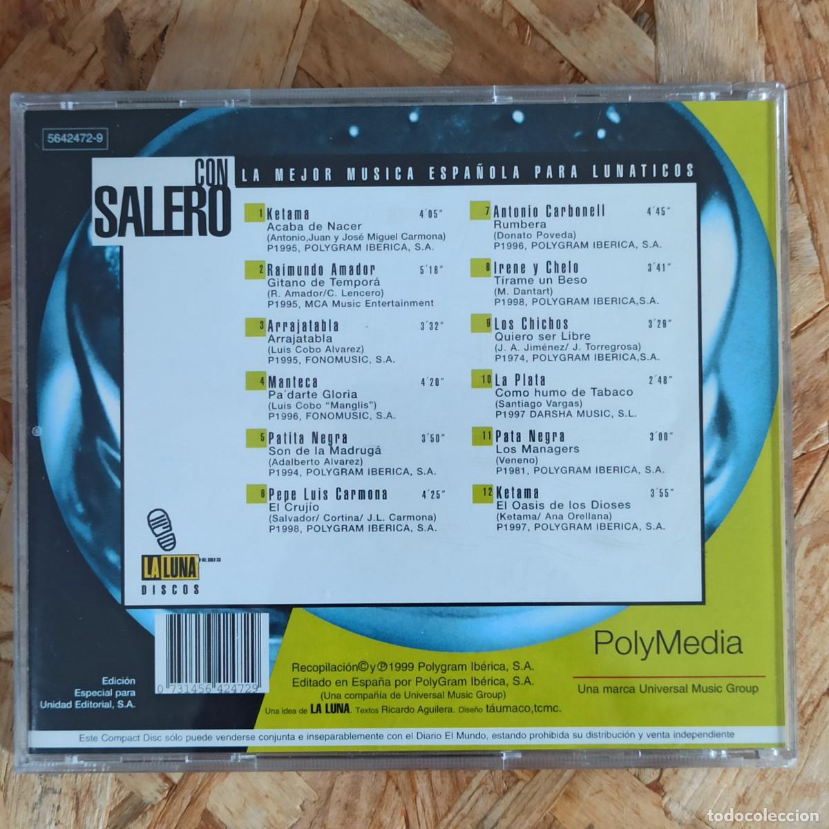 CDs de m&uacute;sica: CD Con Salero (1999) - Foto 2