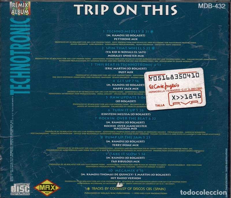 CDs de m&uacute;sica: Technotronic - Trip on This. CD - Foto 2