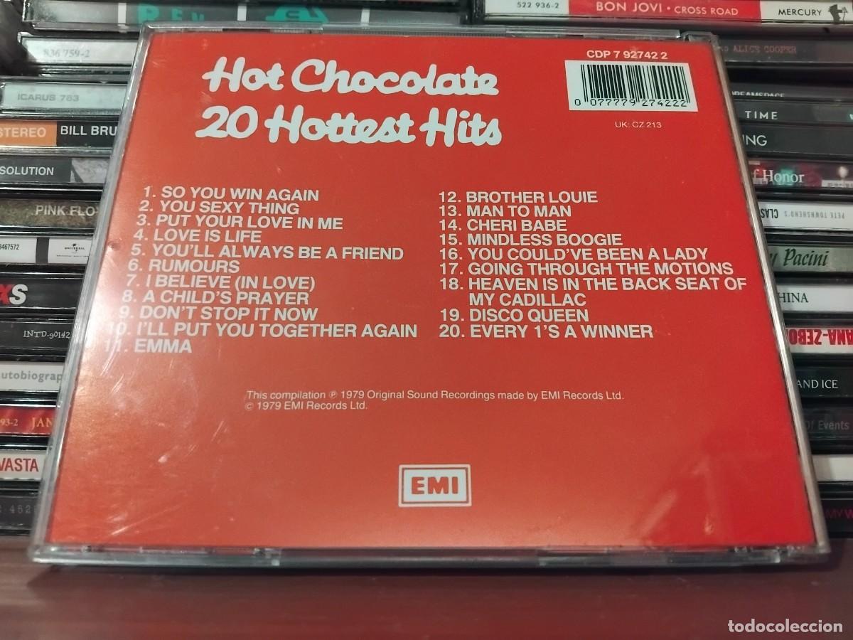 CDs de m&uacute;sica: Hot Chocolate &lrm;&ndash; 20 Hottest Hits-CD - Foto 2