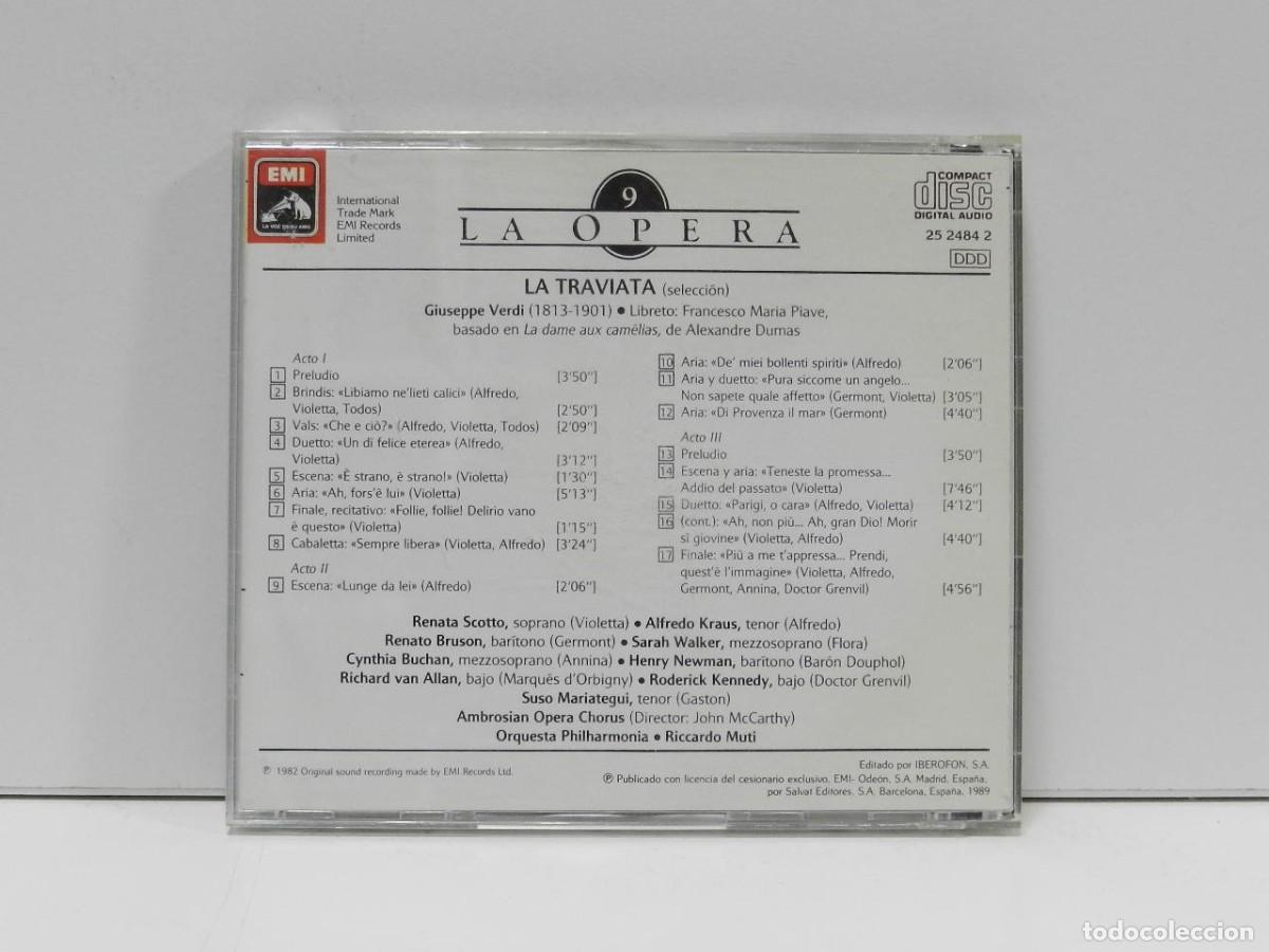 CDs de m&uacute;sica: DISCO CD. La Traviata. COMPACT DISC. - Foto 2