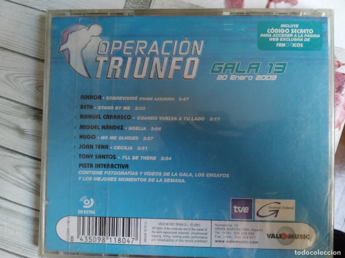 CDs de m&uacute;sica: Operaci&oacute;n Triunfo Gala 13 - Foto 2