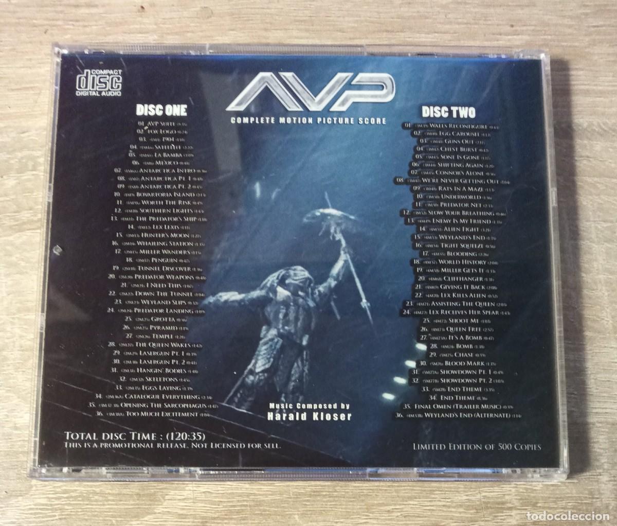 CDs de m&uacute;sica: Alien Vs Predator 2CD - AVP - Harald Kloser - OST - Foto 3