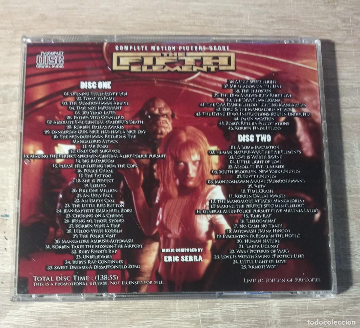 CDs de m&uacute;sica: THE FIFTH ELEMENT 2CD - Eric Serra - OST - Foto 3