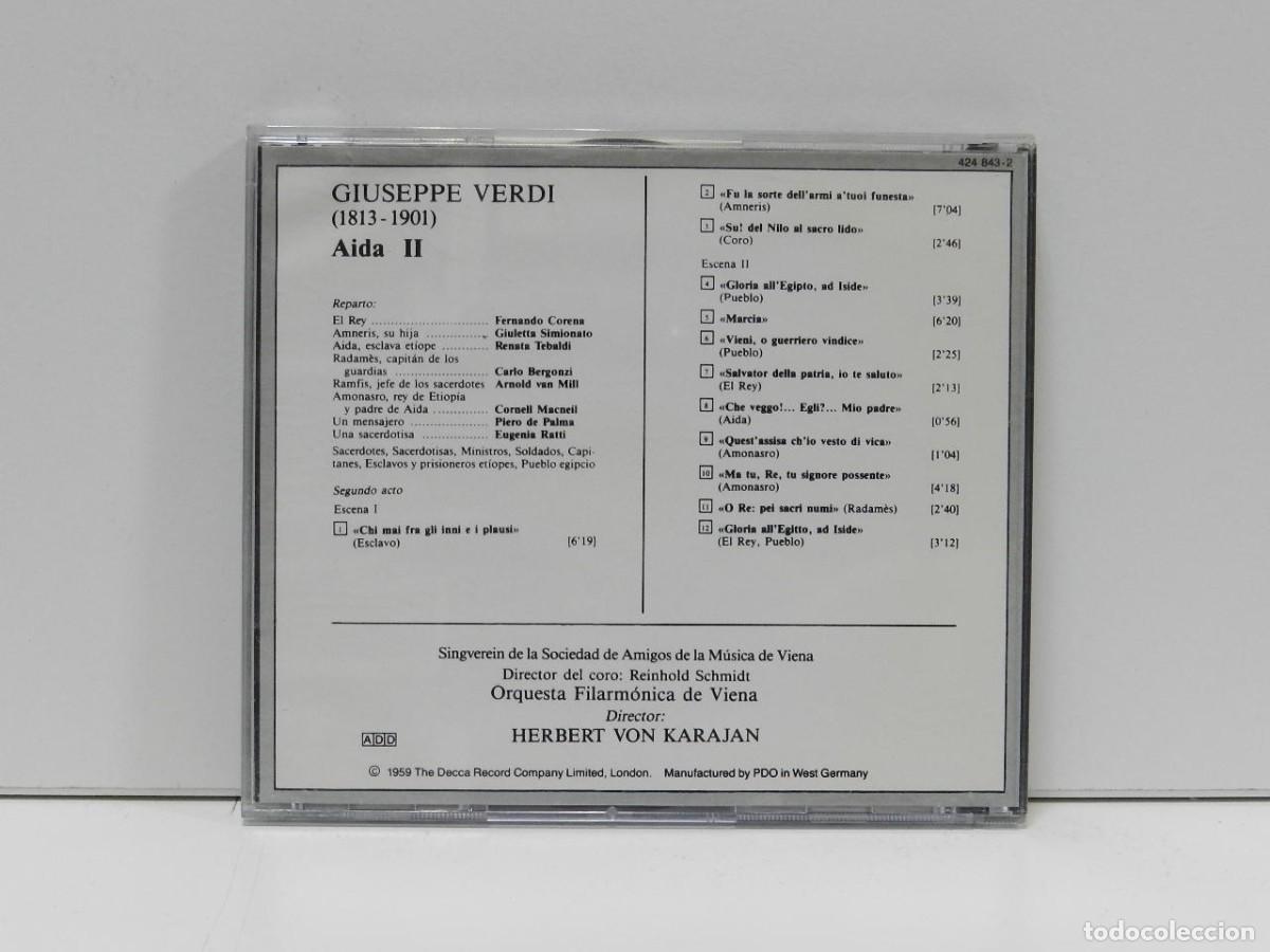 CDs de m&uacute;sica: DISCO CD. Verdi &ndash; Aida II - La Gran Opera. COMPACT DISC. - Foto 2