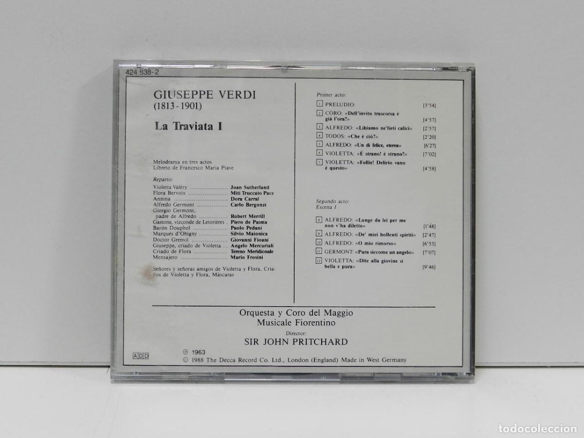 CDs de m&uacute;sica: DISCO CD. Verdi &ndash; La Traviata I - La Gran Opera. COMPACT DISC. - Foto 2
