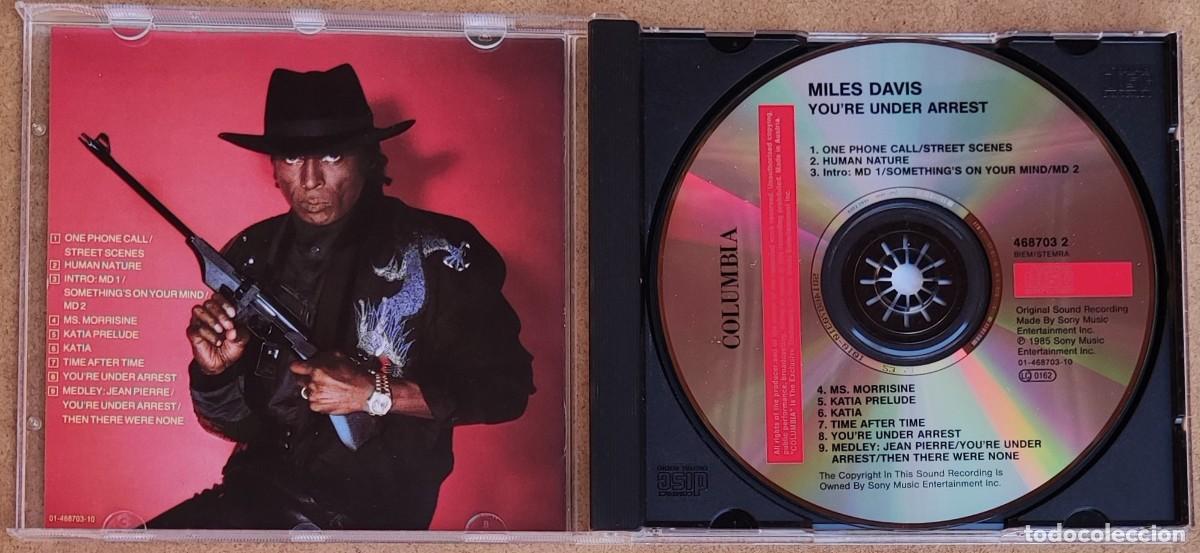 CDs de m&uacute;sica: MILES DAVIS - YOURE UNDER ARREST (CD) 1995 - 9 TEMAS - Foto 2