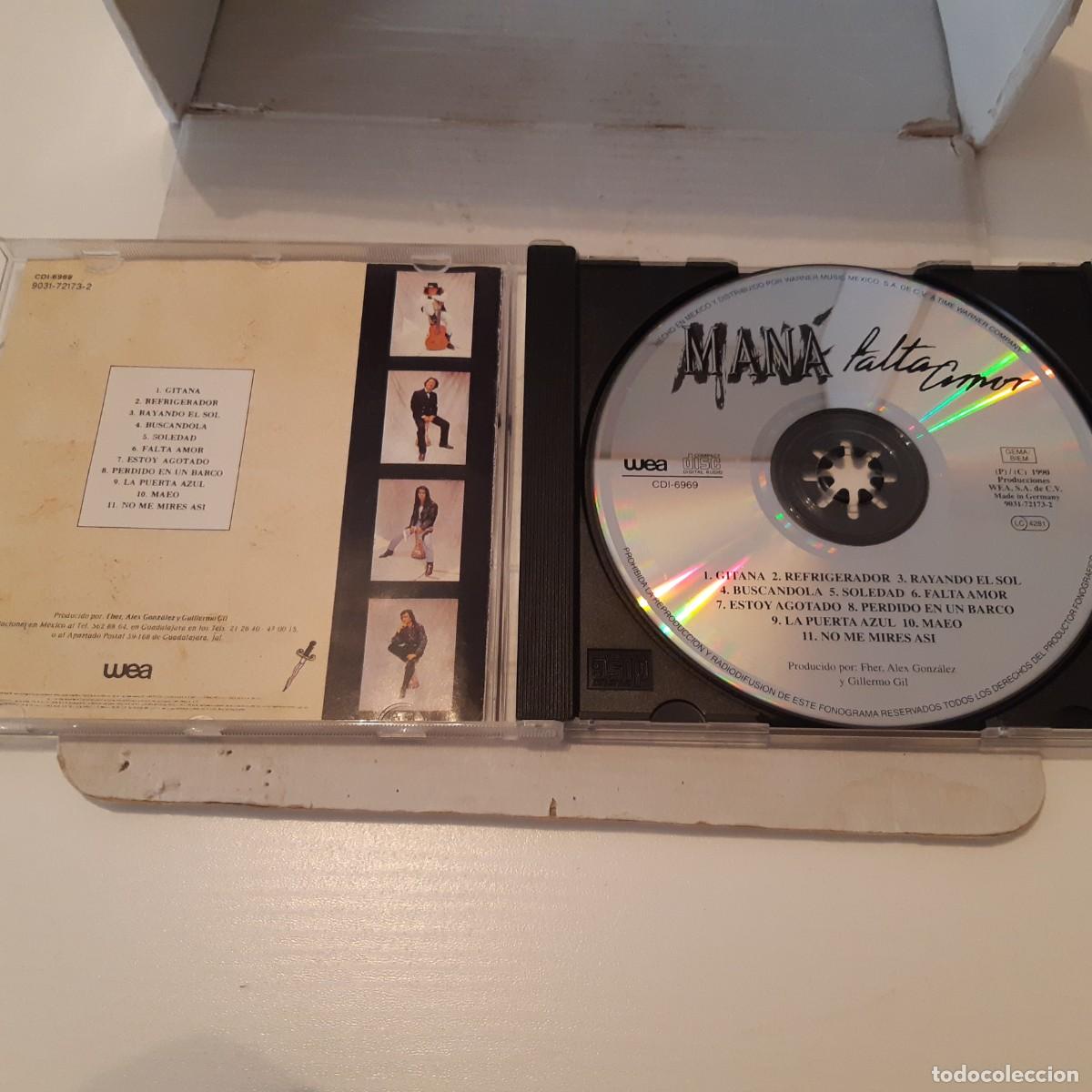 CDs de m&uacute;sica: CD MANA. FALTA AMOR. - Foto 3