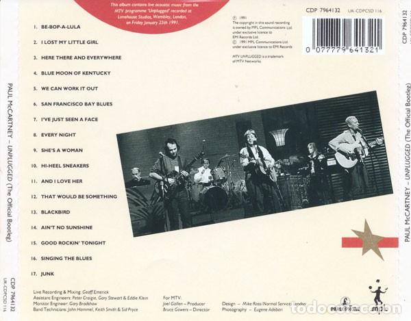 CDs de m&uacute;sica: Paul McCartney - Unplugged - Foto 2