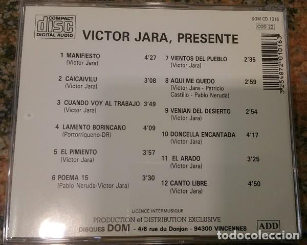 CDs de m&uacute;sica: Victor Jara &ndash; V&iacute;ctor Jara, presente - CD - Foto 2