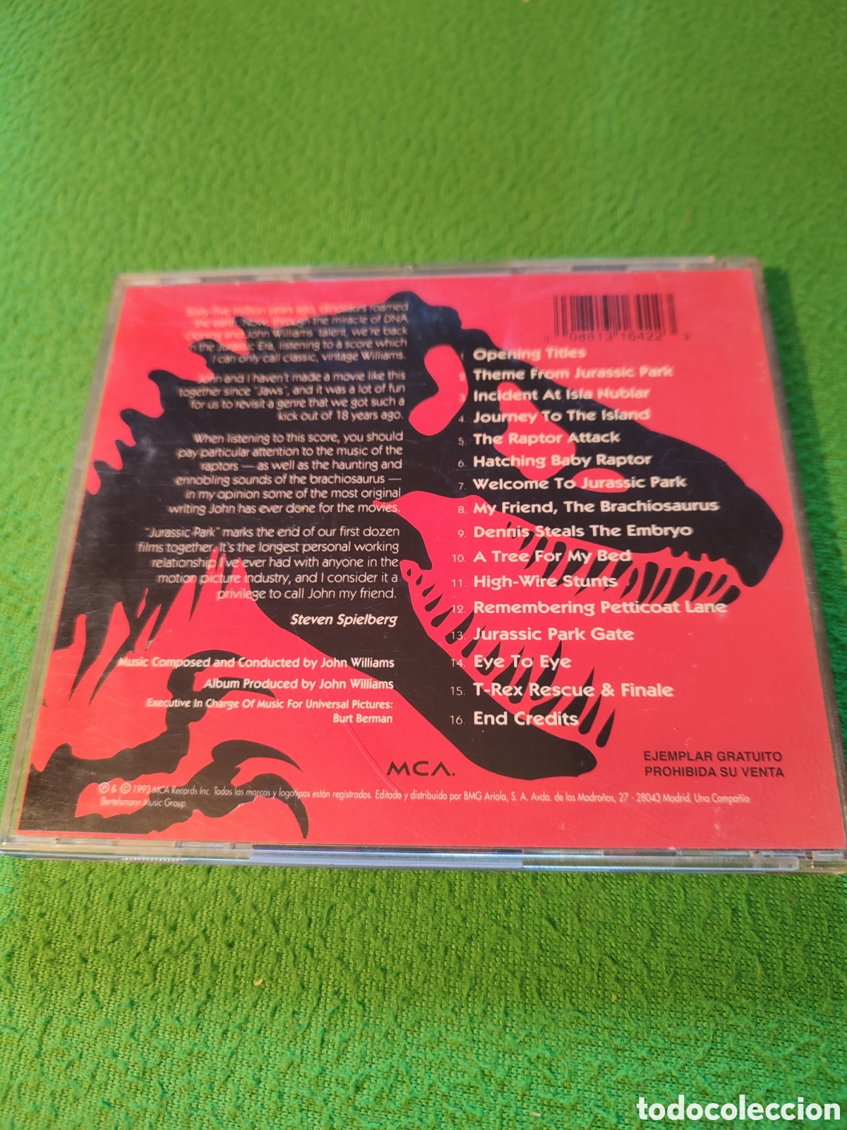 CDs de m&uacute;sica: John Williams - Jurassic Park Cd - Foto 3