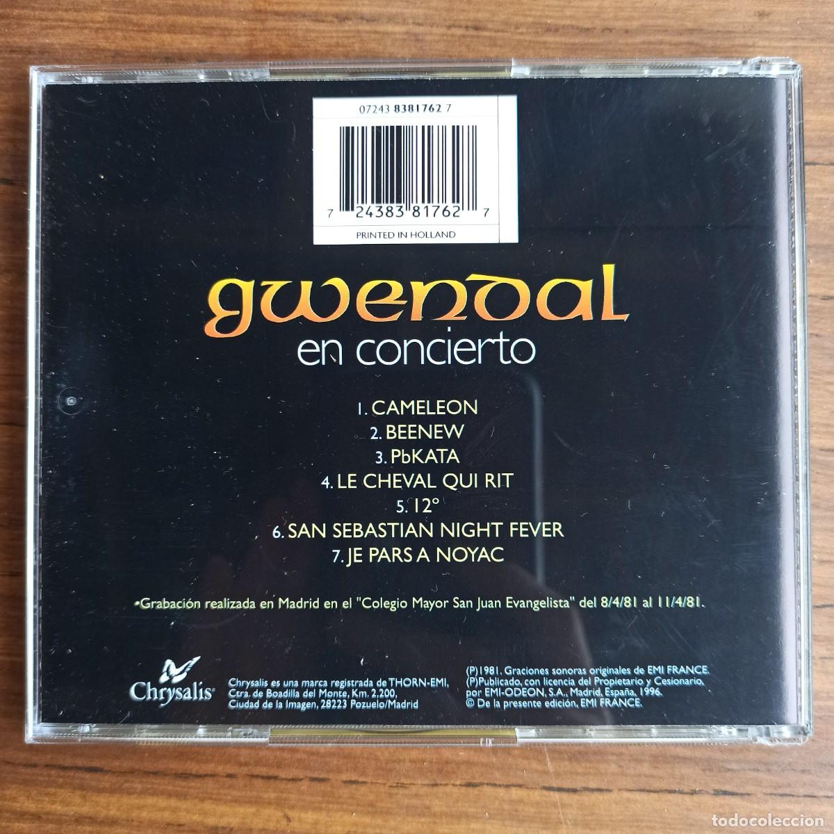 CDs de m&uacute;sica: CD Gwendal &ndash; En Concierto - Foto 2