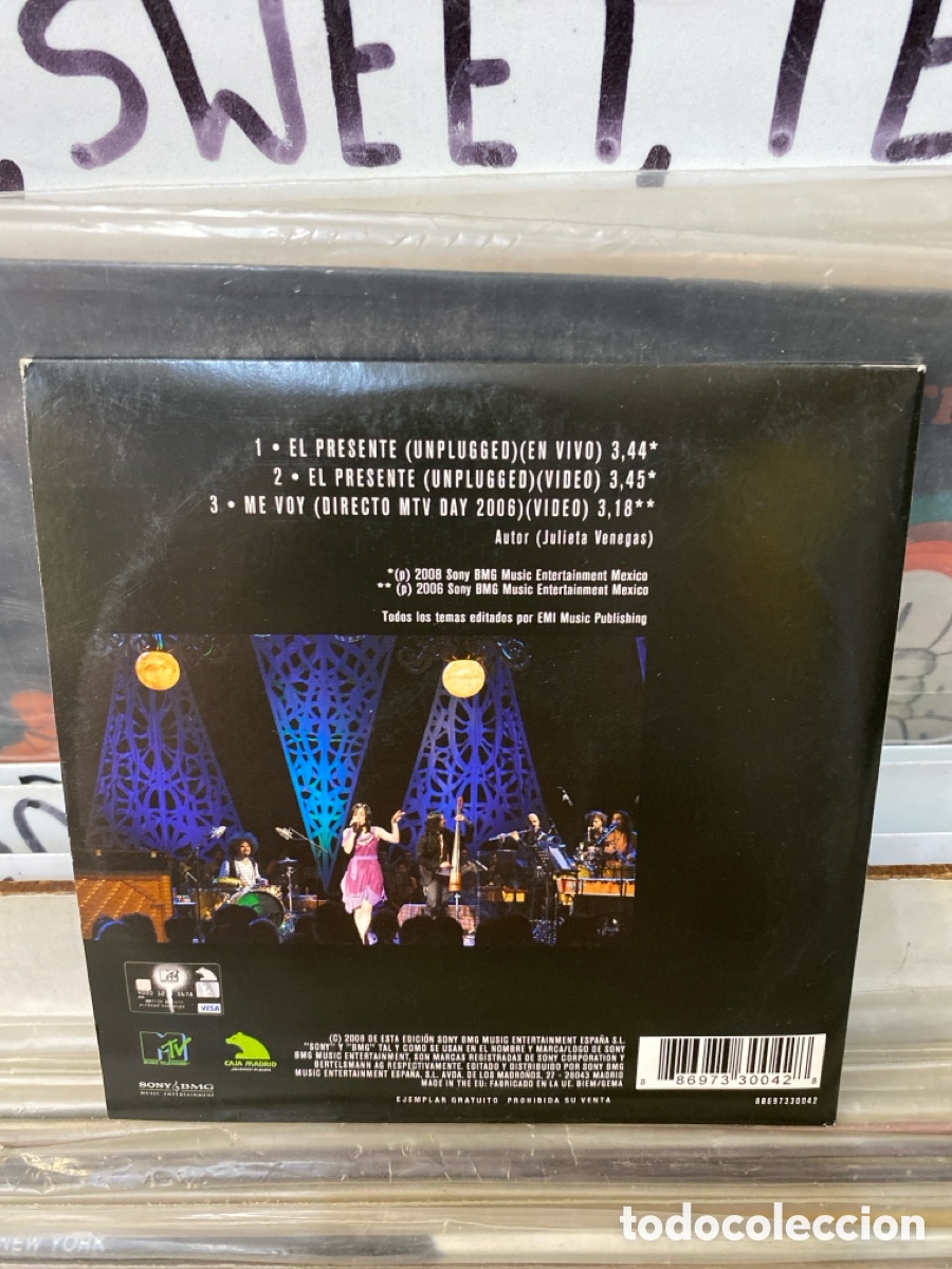 CDs de m&uacute;sica: Julieta Venegas - El Presente cd single - Foto 2