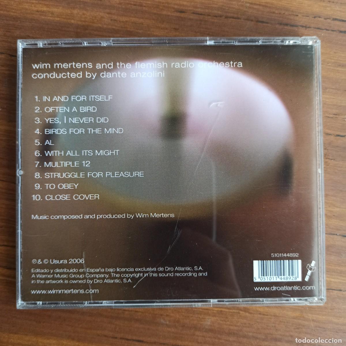 CDs de m&uacute;sica: CD Wim Mertens &ndash; Partes Extra Partes - Foto 2