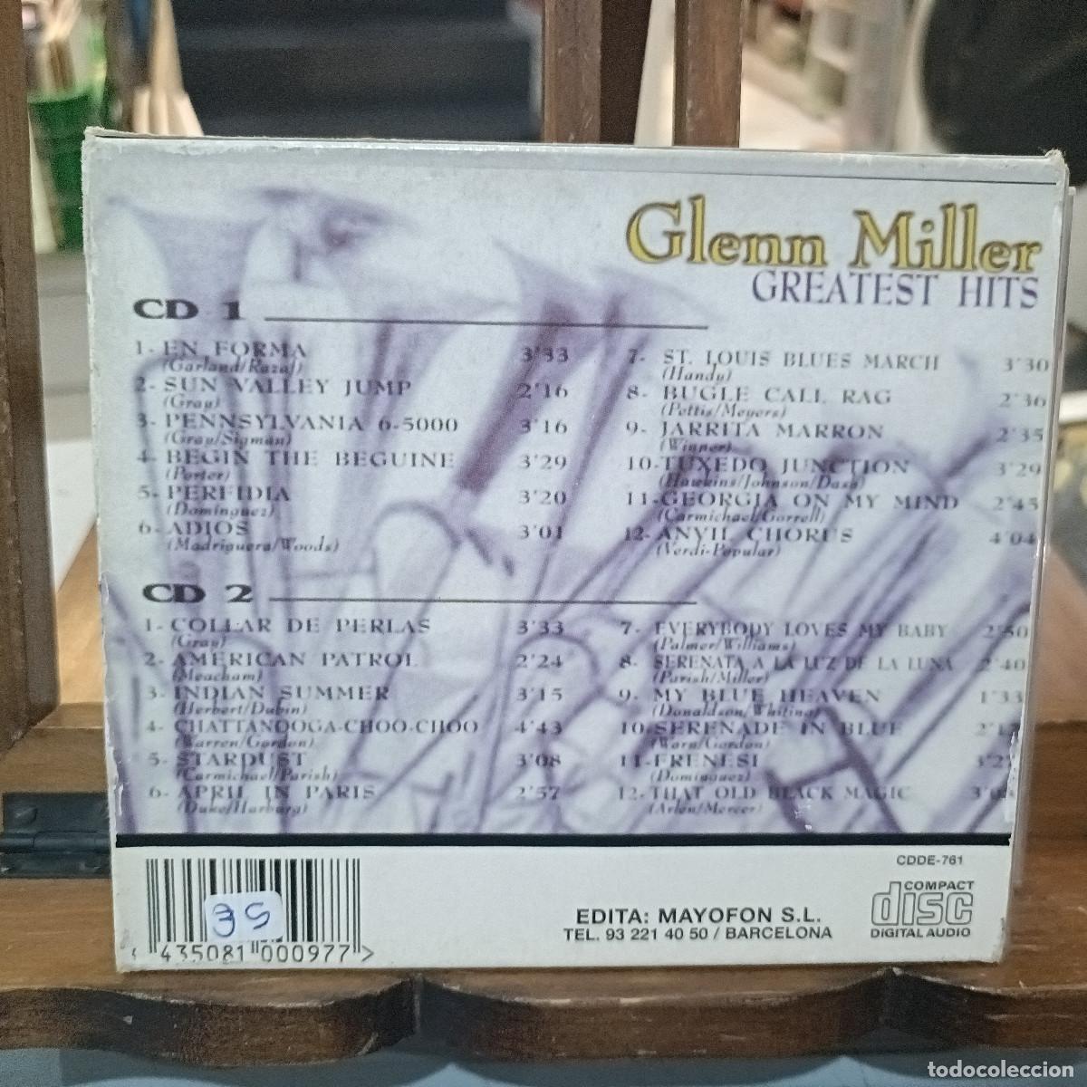 CDs de m&uacute;sica: Glenn Miller - Greatest Hits - Caja con dos CD. - Foto 2
