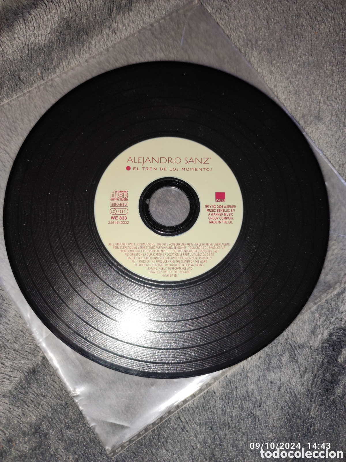 CDs de m&uacute;sica: CD Alejandro Sanz imitaci&oacute;n Disco Vinilo - Foto 4