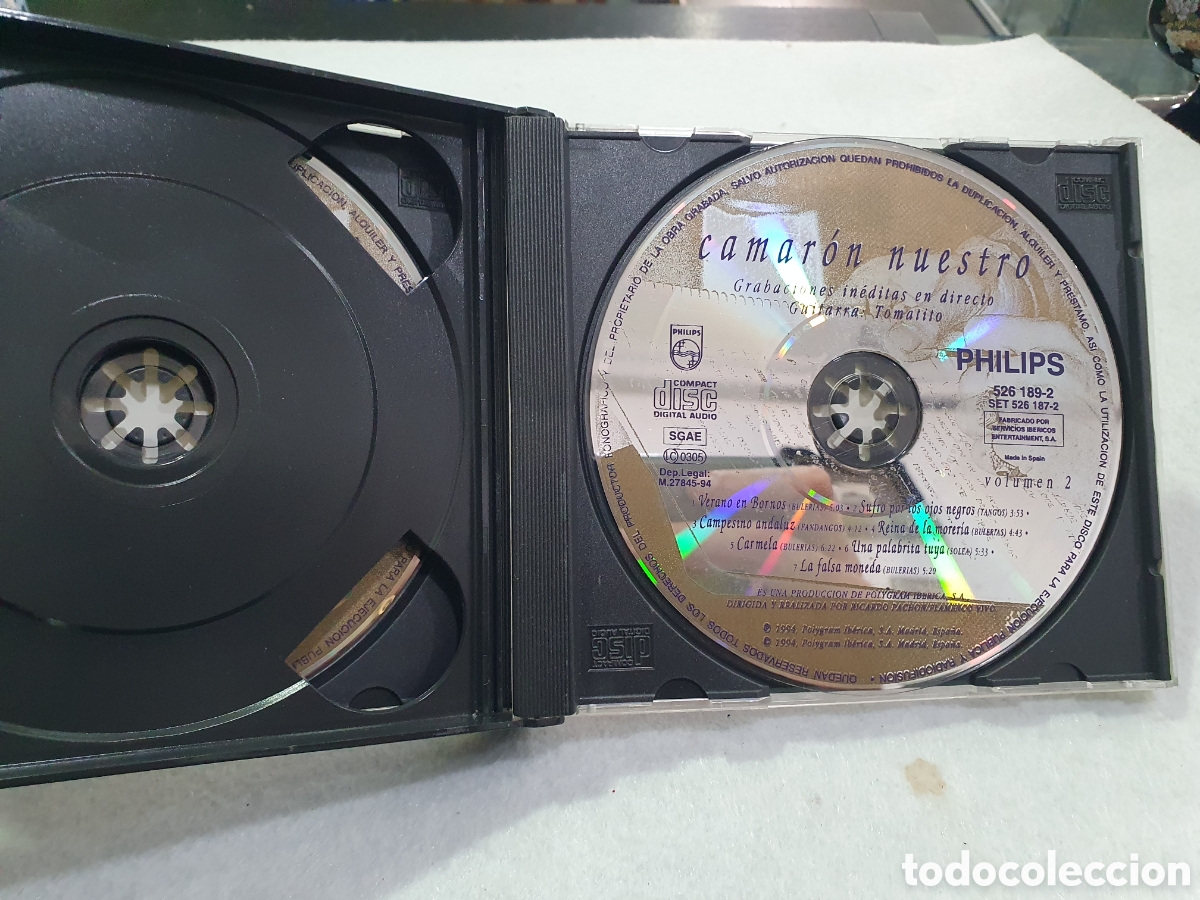 CDs de m&uacute;sica: Doble CD. Camaron Nuestro. (L71) - Foto 3