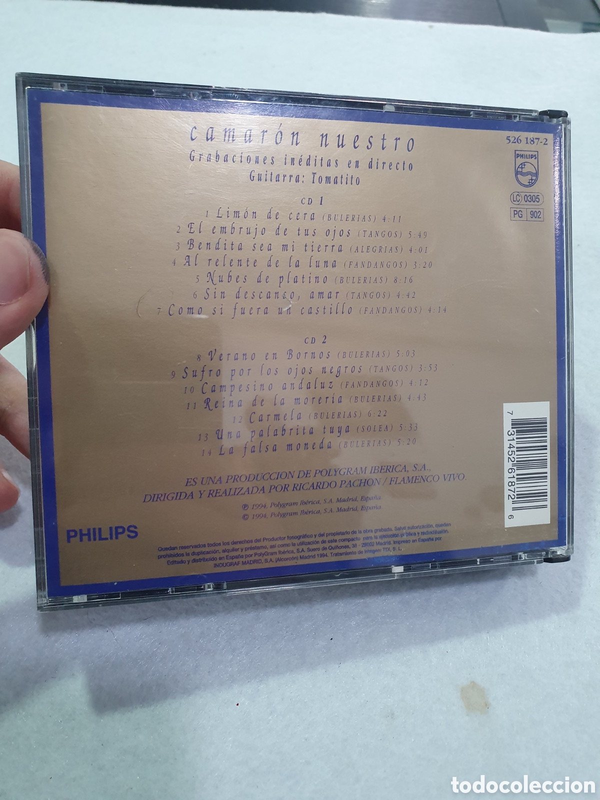 CDs de m&uacute;sica: Doble CD. Camaron Nuestro. (L71) - Foto 4