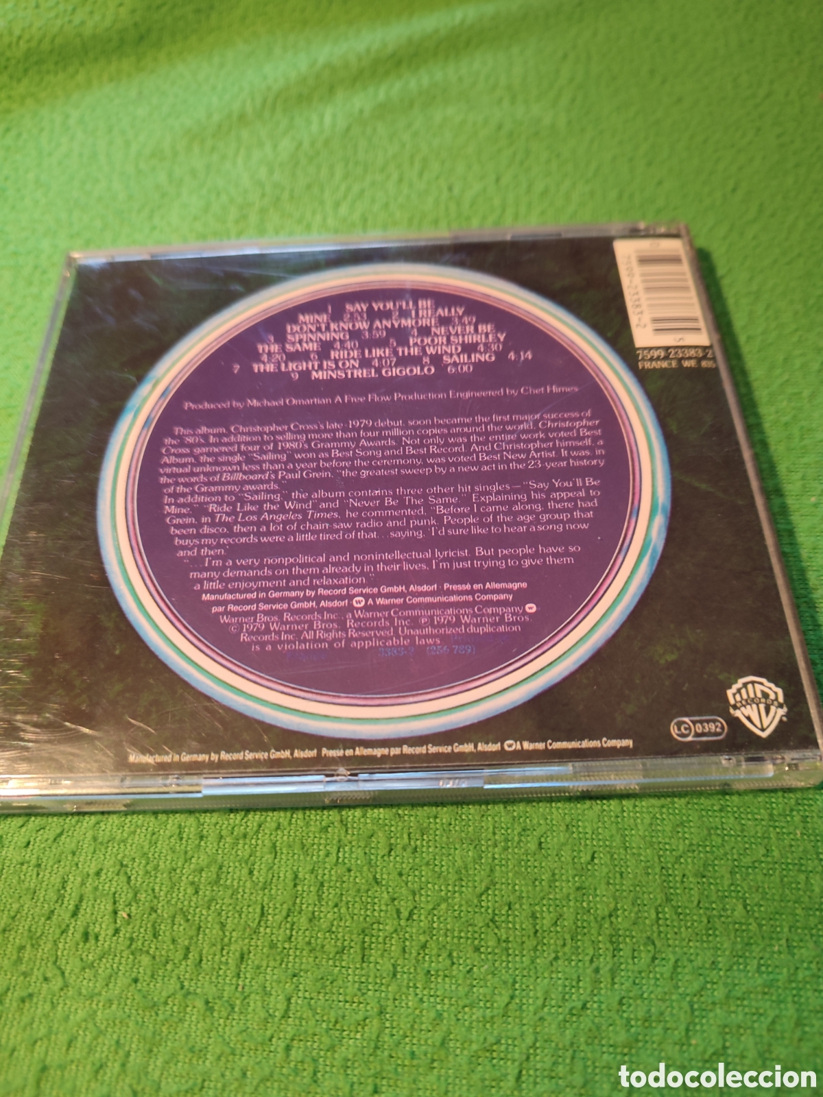 CDs de m&uacute;sica: Christopher Cross - Christopher Cross - Foto 3