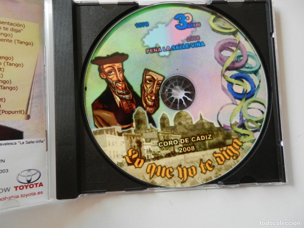 CDs de m&uacute;sica: LO QUE YO TE DIGA CARNAVAL DE CADIZ CORO 2008 - CD - Foto 2