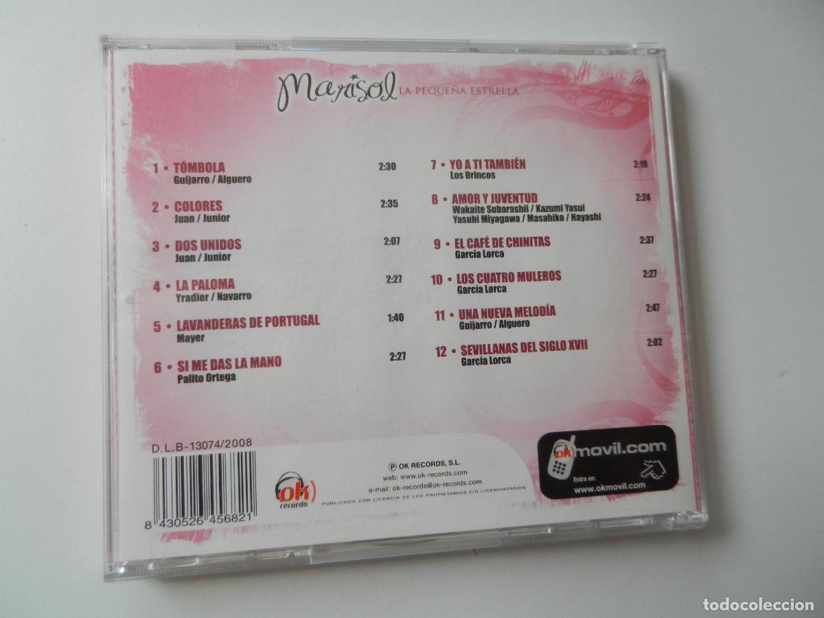 CDs de m&uacute;sica: MARISOL , LA PEQUE&Ntilde;A ESTRELLA CD - Foto 3