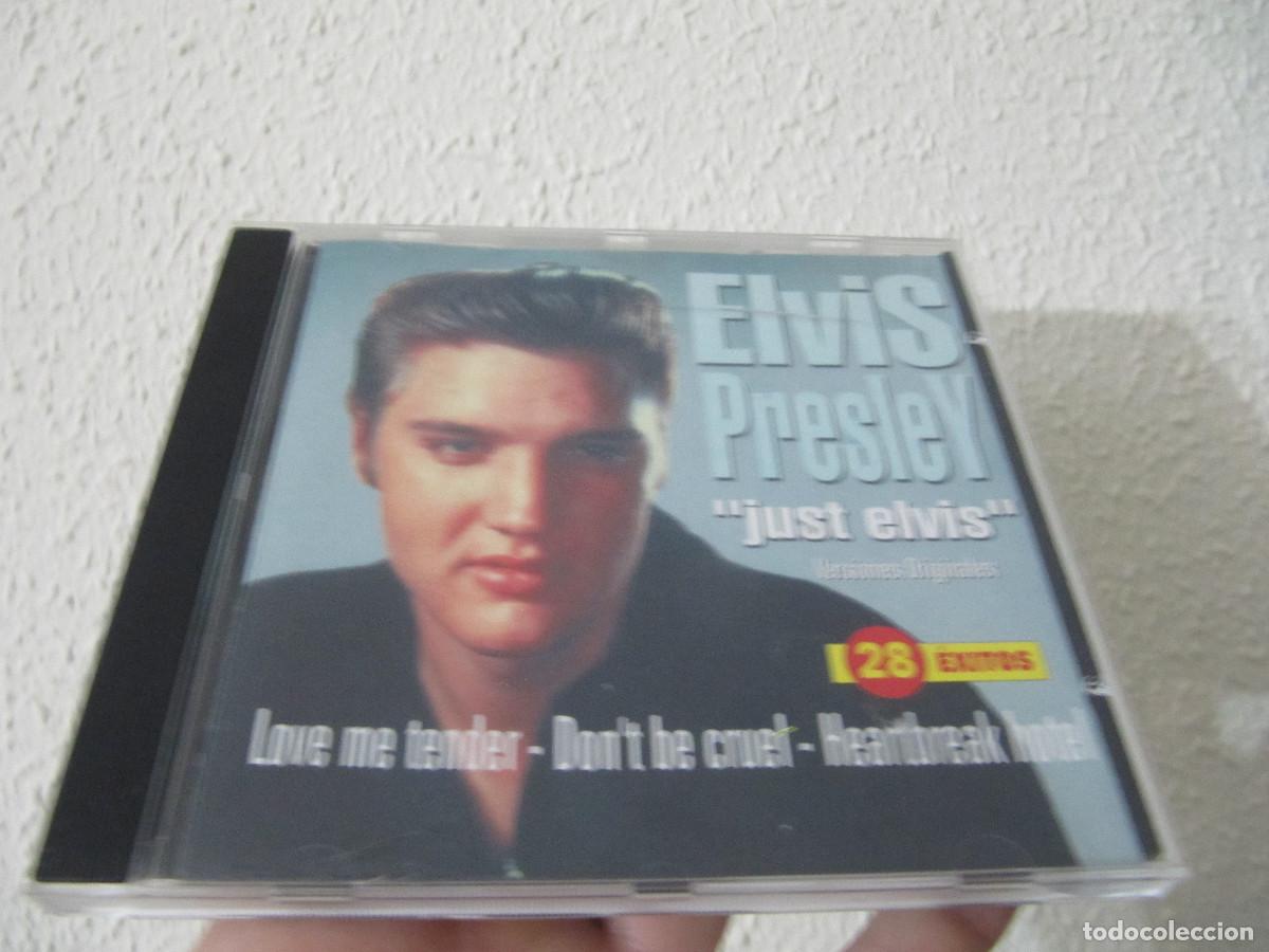 CDs de m&uacute;sica: ELVIS PRESLEY JUST ELVIS VERSIONES ORIGINALES 28 EXITOS-CD RARO - Foto 1
