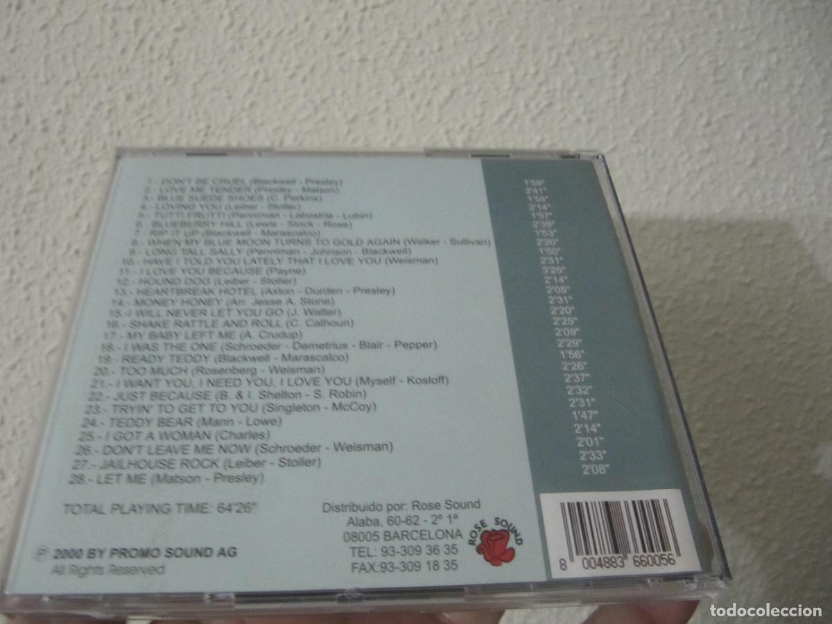 CDs de m&uacute;sica: ELVIS PRESLEY JUST ELVIS VERSIONES ORIGINALES 28 EXITOS-CD RARO - Foto 3