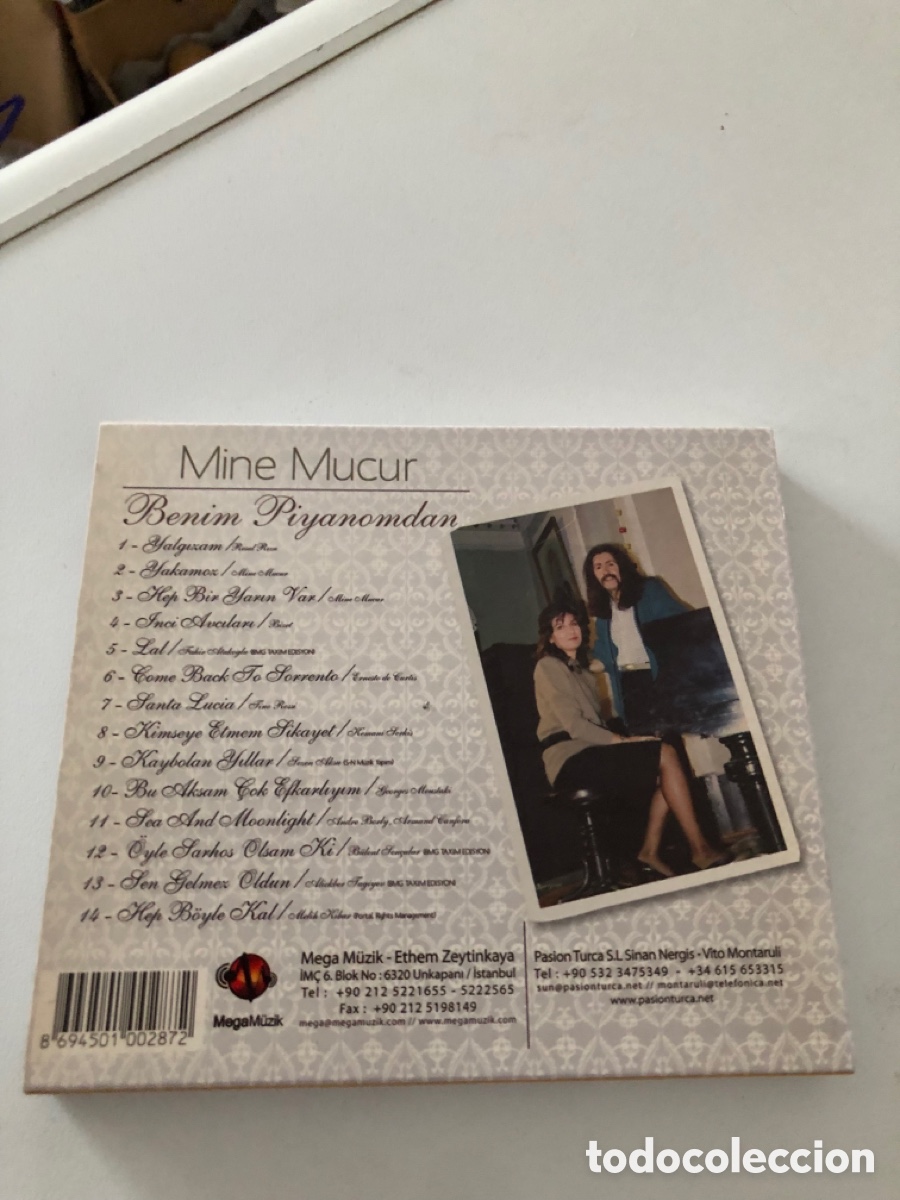 CDs de m&uacute;sica: Mine Mucur Benim Piyanomdan Cd - Foto 3