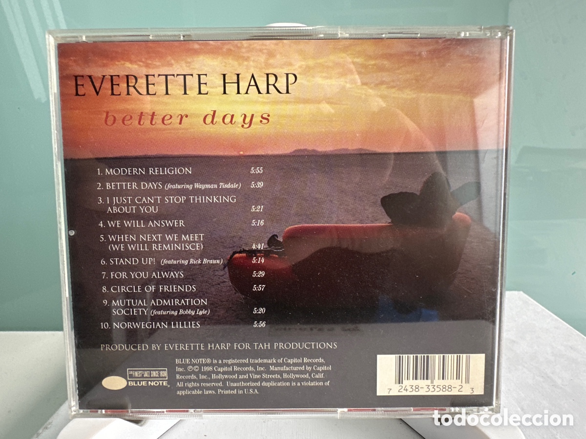 CDs de m&uacute;sica: Everette Harp - Better Days (CD) - Foto 2