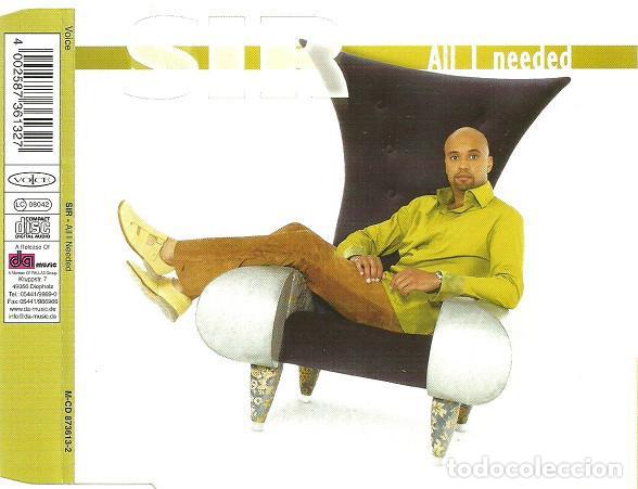 CDs de m&uacute;sica: All I Needed (CD Single) - Sir - Foto 1