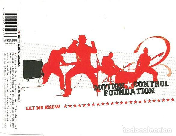 CDs de m&uacute;sica: Let Me Know (CD Single) - Motion Control Foundation - Foto 1