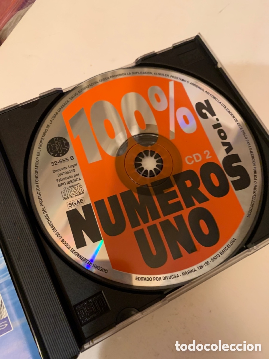 CDs de m&uacute;sica: 100% numeros uno vol 2 recopilatorio dance - Foto 6
