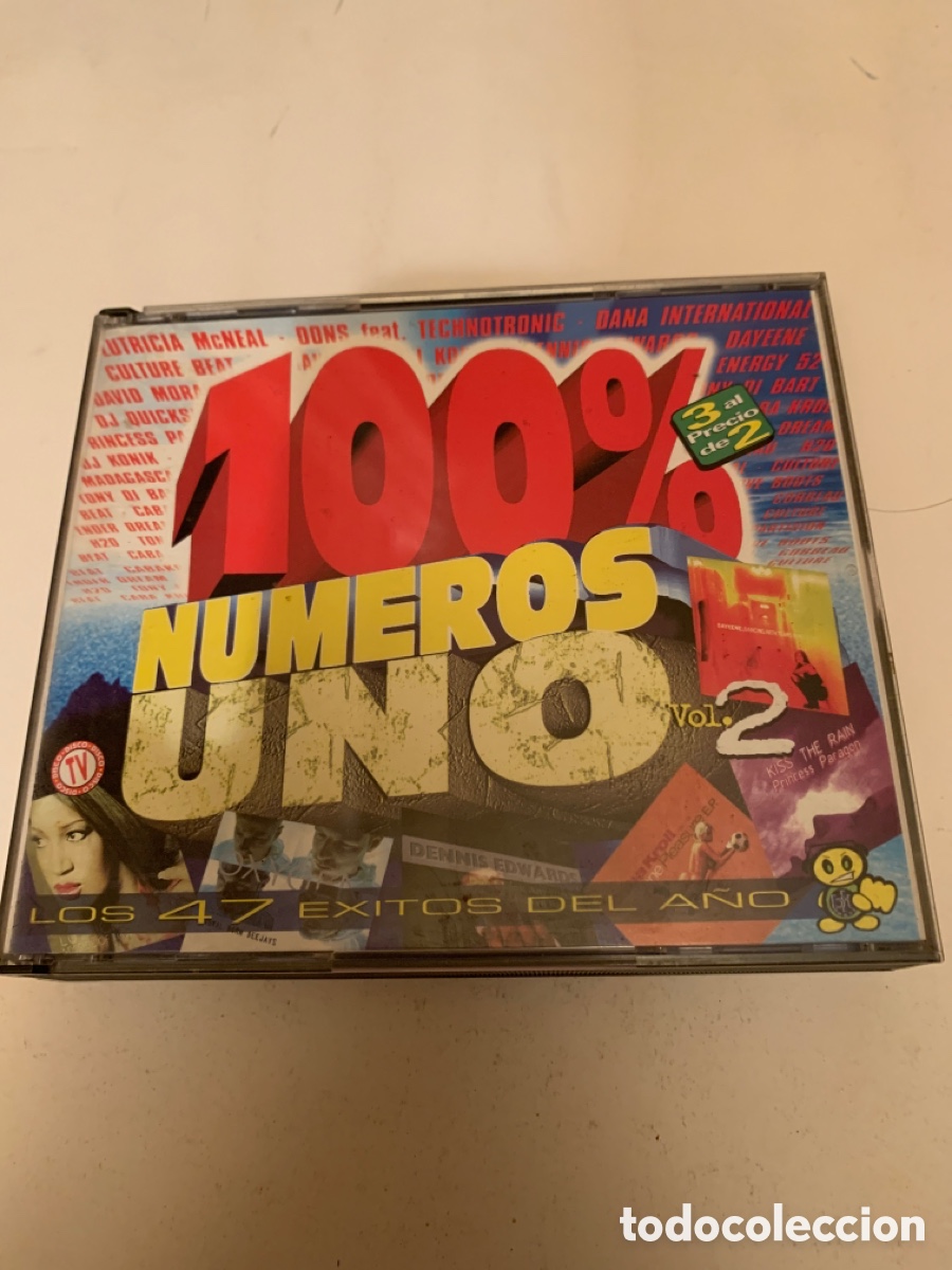 CDs de m&uacute;sica: 100% numeros uno vol 2 recopilatorio dance - Foto 1