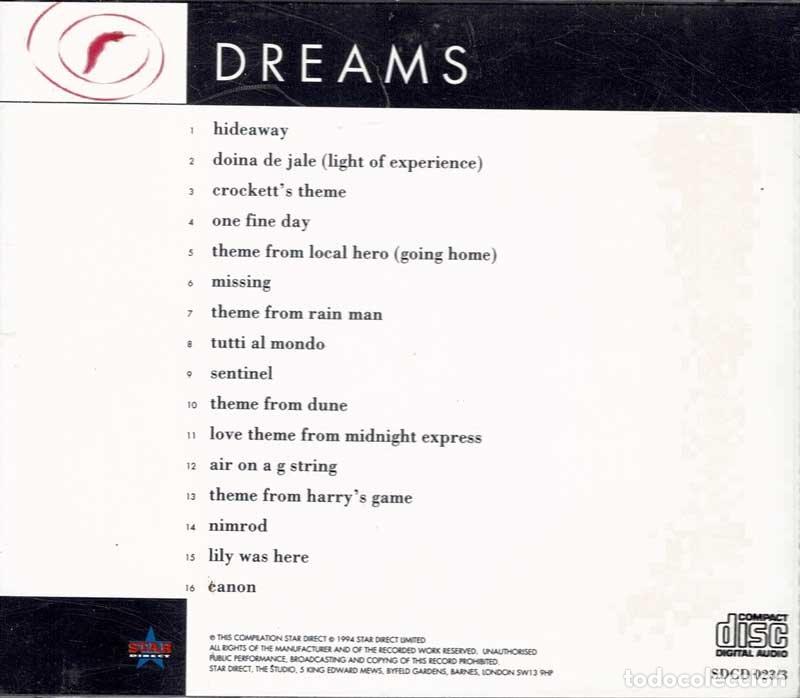 CDs de m&uacute;sica: Moods Dreams. CD - Foto 2