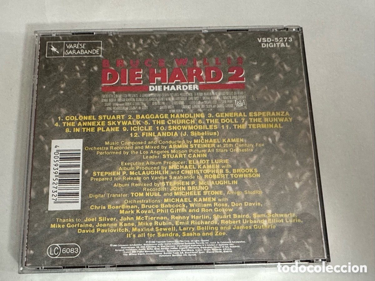 CDs de m&uacute;sica: CD BSO DIE HARD 2, 1990, BY MICHAEL KAMEN - Foto 2