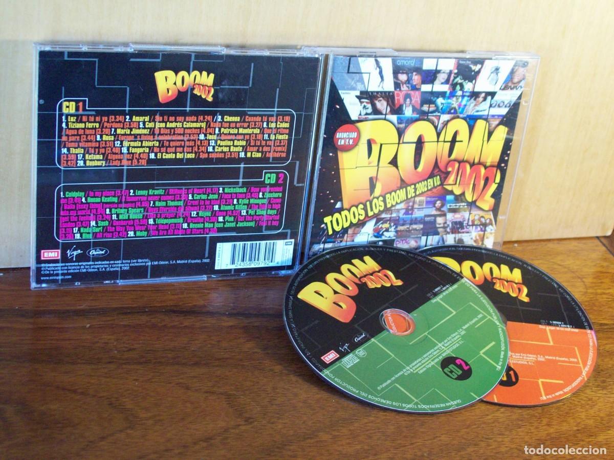 CDs de m&uacute;sica: BOOM 2002 -TODOS LOS BOOM DE 2002 EN VERSION ORIGINAL - DOBLE CD - Foto 1