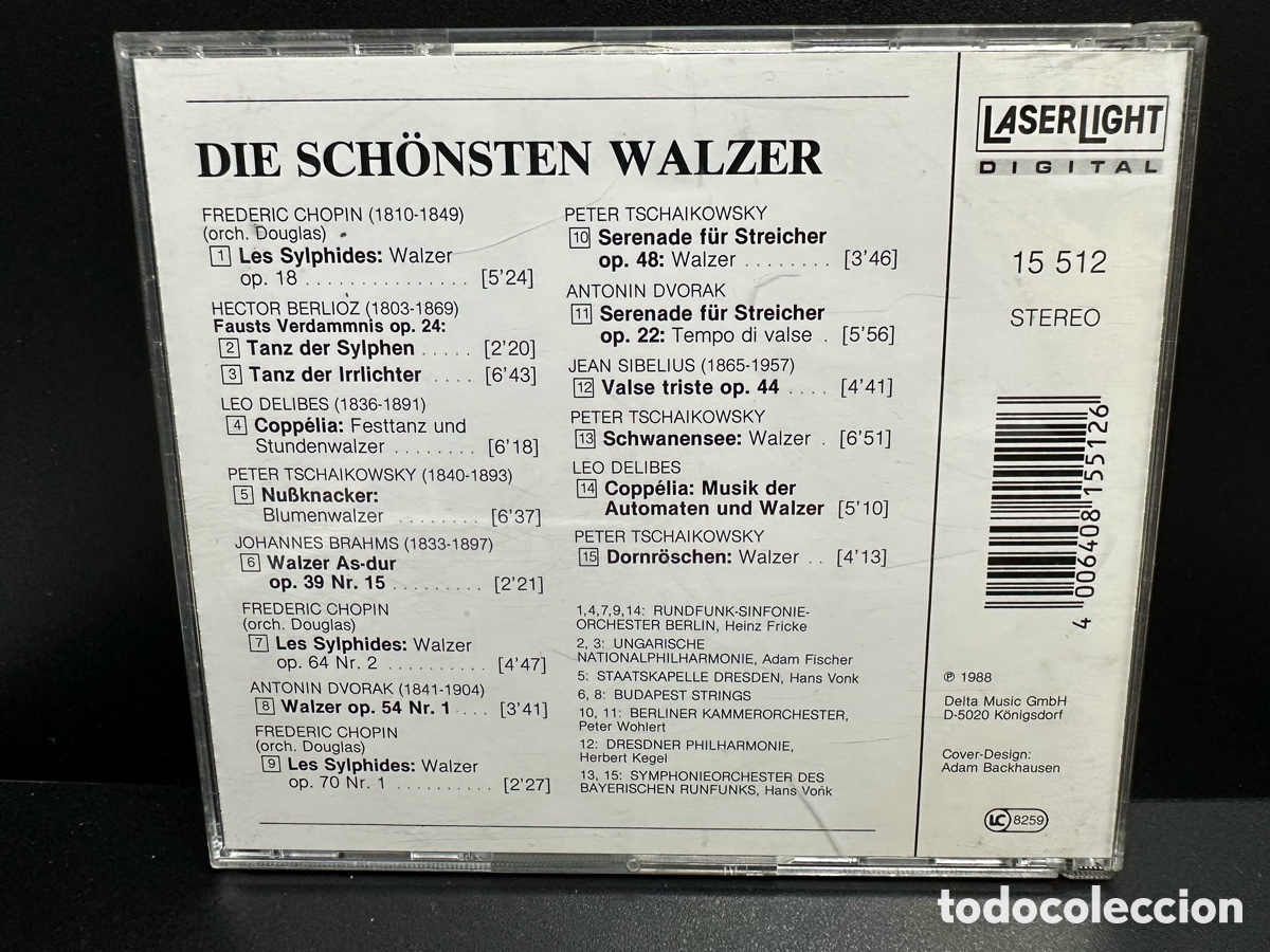 CDs de m&uacute;sica: Chopin, Delibes, Brahms,... - Die Sch&ouml;nsten Walzer (CD, Comp) - Foto 2