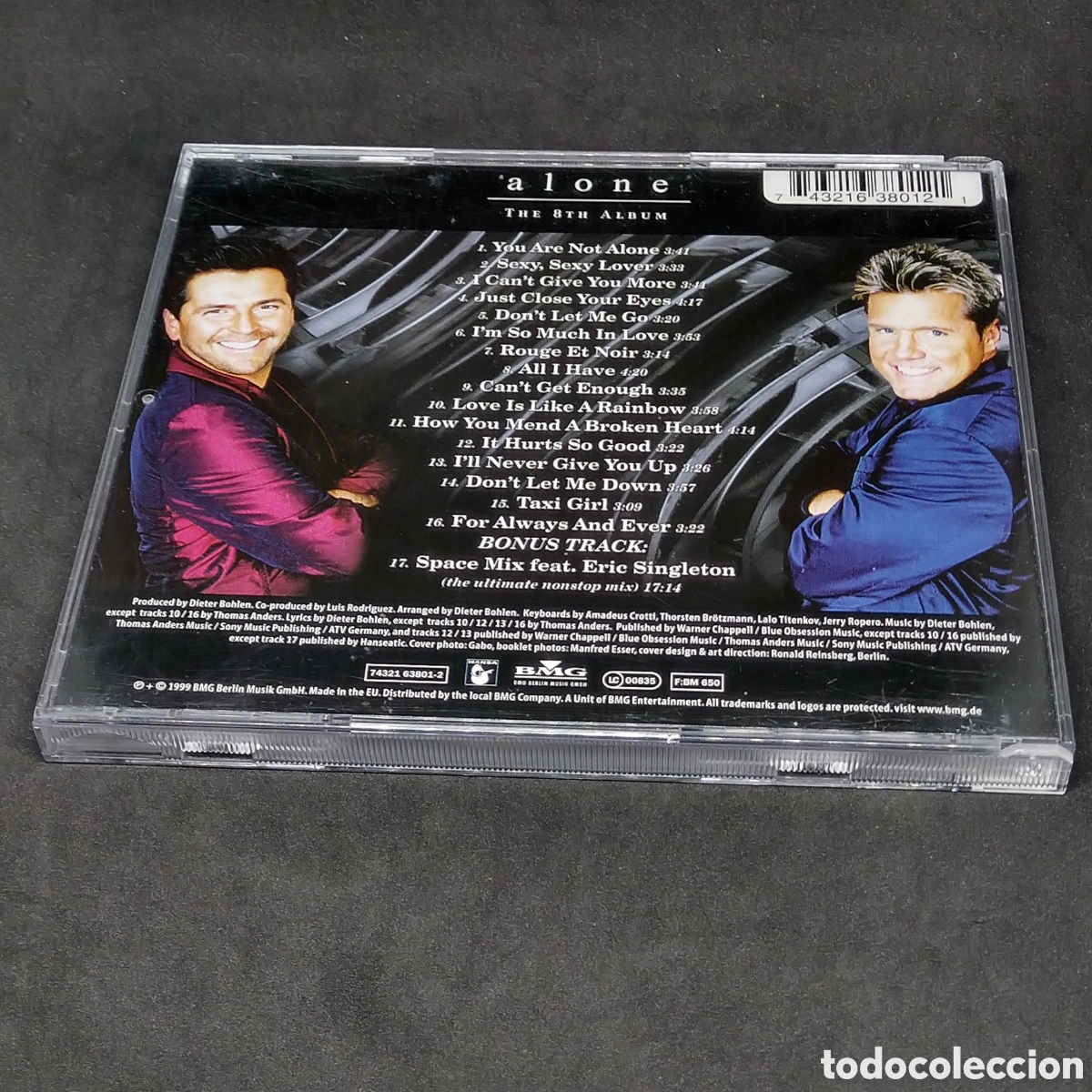 CDs de m&uacute;sica: MODERN TALKING - ALONE - 1999 - CD - DISCO VERIFICADO - Foto 2