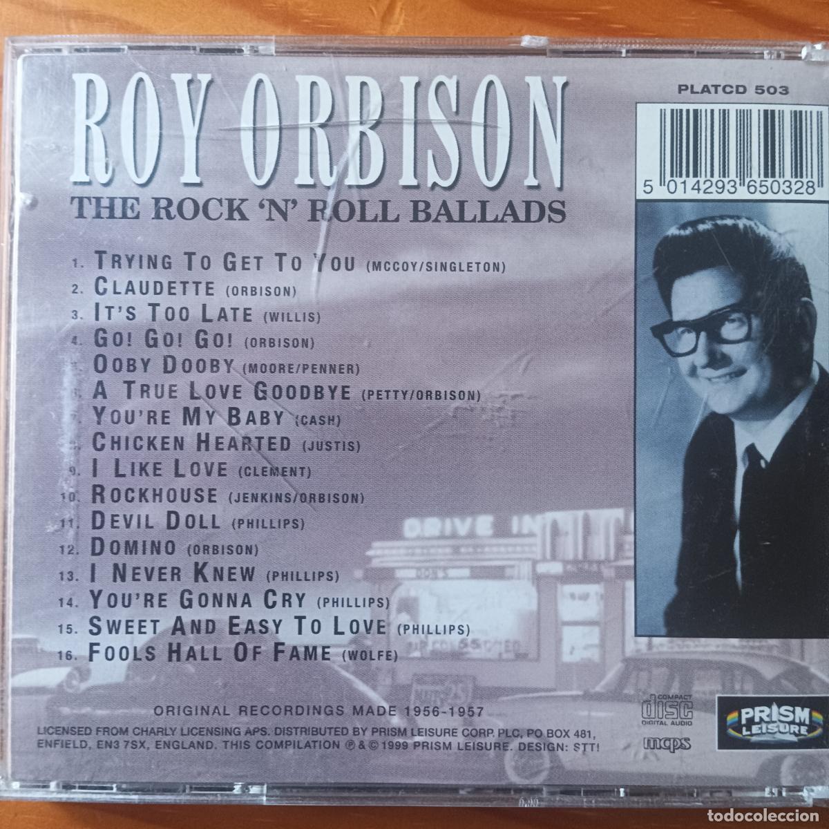 CDs de m&uacute;sica: ROY ORBISON - THE ROCK N ROLL BALLADS . CD - Foto 2