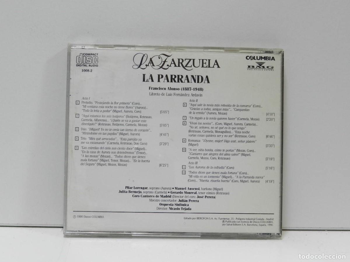 CDs de m&uacute;sica: DISCO CD. Francisco Alonso &ndash; La Parranda. COMPACT DISC. - Foto 2