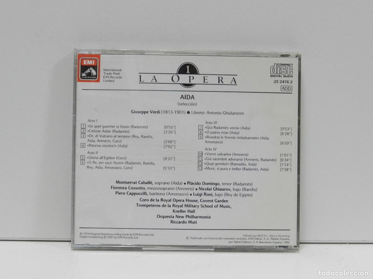 CDs de m&uacute;sica: DISCO CD. Verdi &ndash; Aida. COMPACT DISC. - Foto 2