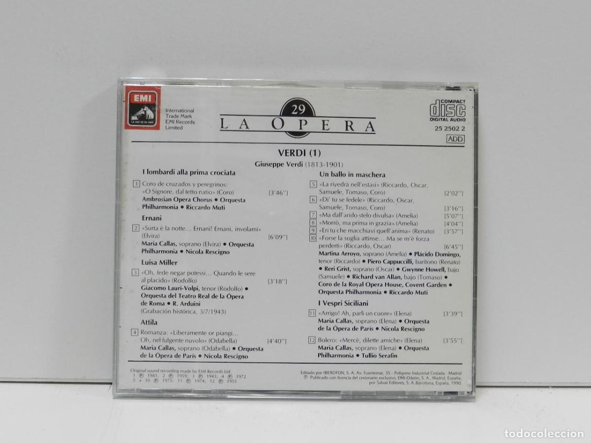 CDs de m&uacute;sica: DISCO CD. Verdi 1. COMPACT DISC. - Foto 2